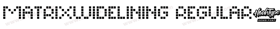 MatrixWideLining Regular字体转换